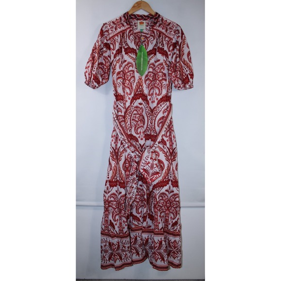 FARM Rio Dresses & Skirts - NWT Farm Rio Women's XL Tropical Cameo Off-White Maxi Dress $280